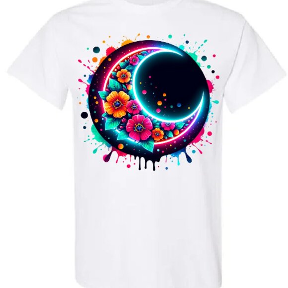 Flower Eclipse Graphic Tee - Picture 2 of 2